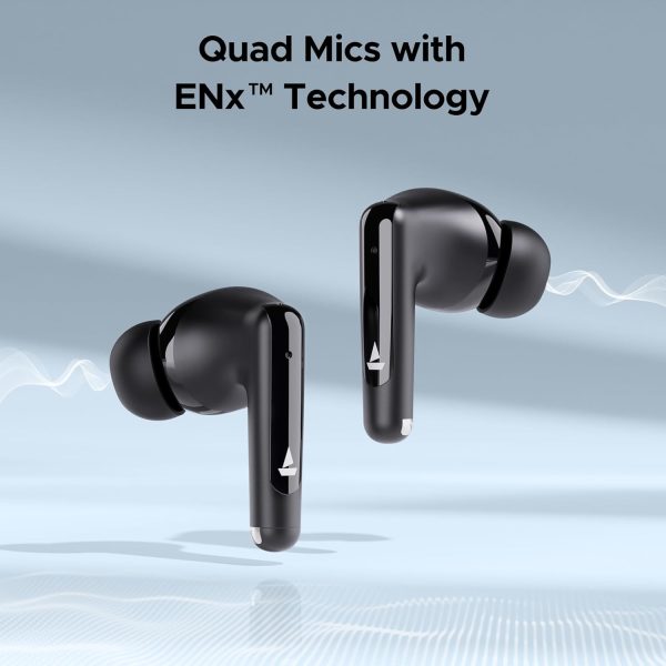 boAt Airdopes Unity ANC TWS in Ear Earbuds with Up to 50 Hours Total Playback, ANC Upto 32 dB, Dual Mics with ENx Tech, IPX5 Rating, IWP Tech and ASAP Charge(Black)