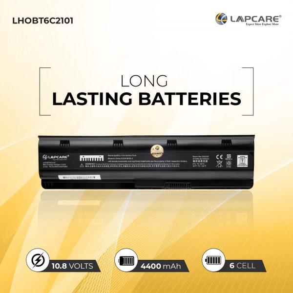 Lapcare 43Whr 10.8V 6 Cell Compatible Laptop Battery for Compaq Presario CQ42-153TX CQ42-151TX CQ42-184TX