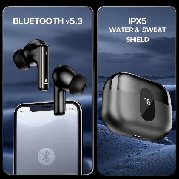 boAt Airdopes 121 Pro Plus Truly Wireless in Ear Ear Buds w/ 100 hrs Playtime, 4 Mics with ENx™, 50ms Low-Latency Beast™ Mode, ASAP™ Charge, IWP™ Tech, BT v5.3 & IPX5(Black)