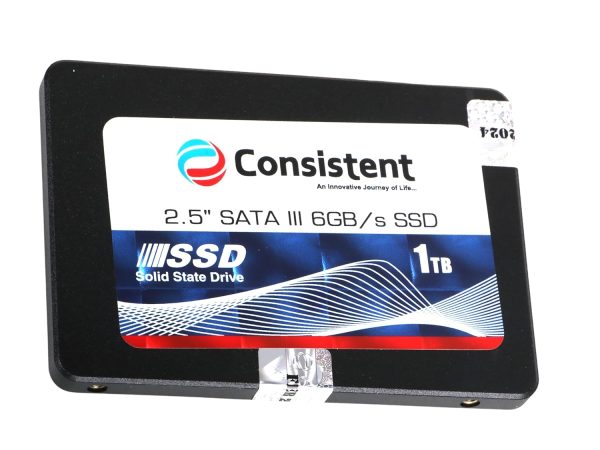 Consistent 2.5 1 TB SSD with SATA III Interface, 6Gb/s,Read/Write Speed Upto - 570/500 MB/s, 5 Years Warranty.(CTSSD001S6)