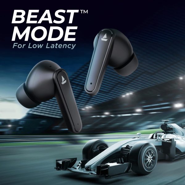 boAt Airdopes 115 in Ear TWS Earbuds with ENx & Beast Mode, Upto 24 Hrs Playback and ASAP Charge(Active Black)