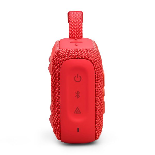 JBL Go 4, Wireless Ultra Portable Bluetooth Speaker, Pro Sound, Vibrant Colors, Water & Dust Proof, Type C (Without Mic, Red)