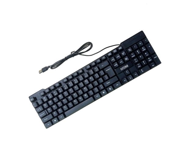 iVOOMi Quest IV-WRK104 Wired USB Keyboard with Spill Resistant, Special ₹ Rupee Key Symbol, Height Adjustable