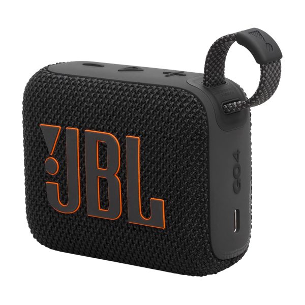 JBL Go 4, Wireless Ultra Portable Bluetooth Speaker, Pro Sound, Vibrant Colors, Water & Dust Proof, Type C (Without Mic, Black)