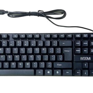 iVOOMi Quest IV-WRK104 Wired USB Keyboard with Spill Resistant, Special ₹ Rupee Key Symbol, Height Adjustable