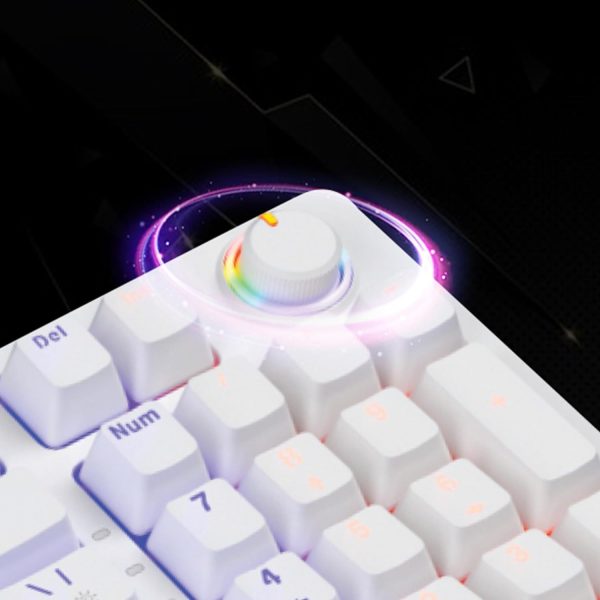 iVOOMi Keyboard Tucker Mechanical switches | BIS Approved |13 Rainbow Backlight |25 Anti-Ghosting Keys |Windows Lock Function | Volume Knob | Compatible with Win/Mac/Linux | 1-Year Warranty