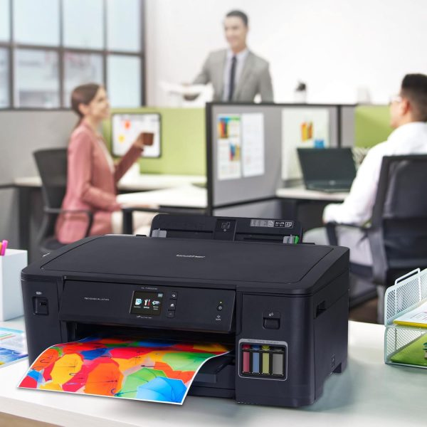 Brother HL-T4000DW A3 Ink Tank Printer, Auto Duplex, WiFi WiFi Direct LAN USB, 128 MB Memory, Print Up to 6500 Pages in Black & 5000 in Color Each for(CMY), Free Installation