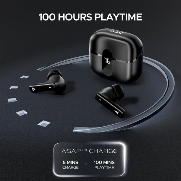 boAt Airdopes 121 Pro Plus Truly Wireless in Ear Ear Buds w/ 100 hrs Playtime, 4 Mics with ENx™, 50ms Low-Latency Beast™ Mode, ASAP™ Charge, IWP™ Tech, BT v5.3 & IPX5(Black)