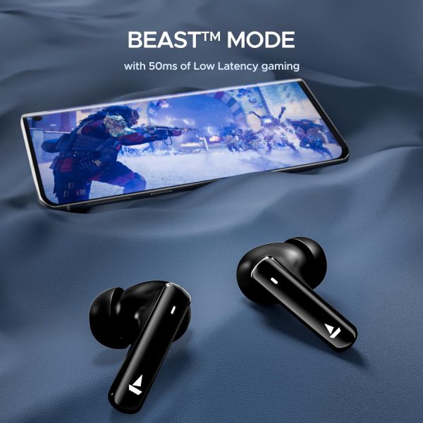 boAt Airdopes 121 Pro Plus Truly Wireless in Ear Ear Buds w/ 100 hrs Playtime, 4 Mics with ENx™, 50ms Low-Latency Beast™ Mode, ASAP™ Charge, IWP™ Tech, BT v5.3 & IPX5(Black)