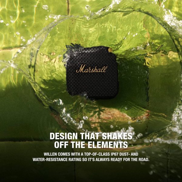 Marshall Willen 10 W Bluetooth Speaker (Black, Brass, Mono Channel)