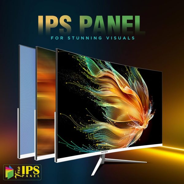 Intex 68.5 CM (27 Inch) Full HD Curved Backlight LED Monitor | VA Panel, 100Hz Refresh Rate with 1920x1080 Pixels | 5ms Reponse Time, Framless, Sleek Metal Stand with Built-in Speaker