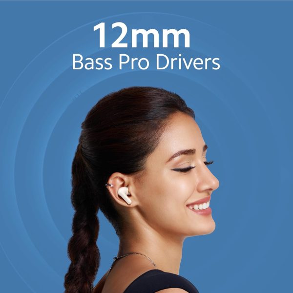 Redmi Buds 4 Active - Bass Black, 12mm Drivers(Premium Sound Quality), Up to 30 Hours Battery Life, Google Fast Pair, IPX4, Bluetooth 5.3, ENC, Up to 60ms Low Latency Mode, App Support