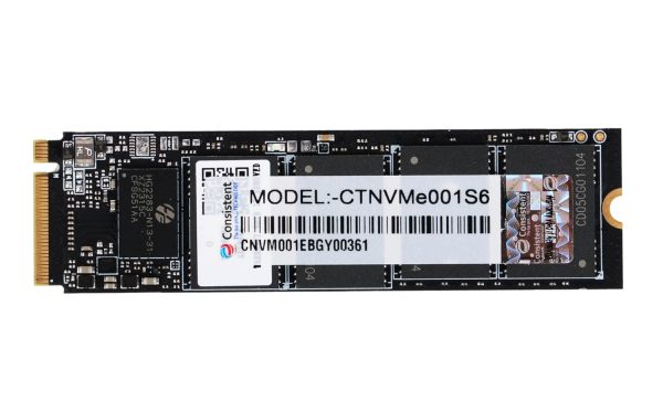 Consistent 1 TB NVMe PCIe M.2 SSD 2280, 3D NAND with SLC Cache, Up to 3000MB/s, 5 Years Warranty