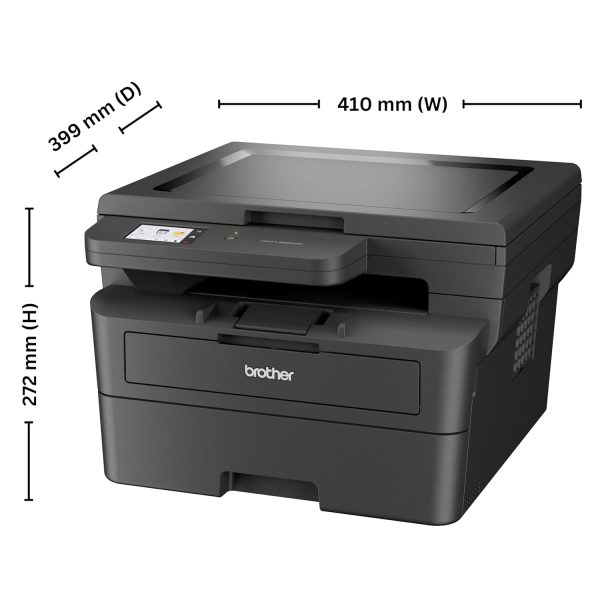 Brother DCP-L2680DW (New Launch) Auto Duplex Laser Printer, 34 PPM, Multifunction Print Scan Copy, LCD Display, 256 MB Memory, (WiFi WiFi Direct LAN USB), 250 Sheet Paper Tray, Free Installation