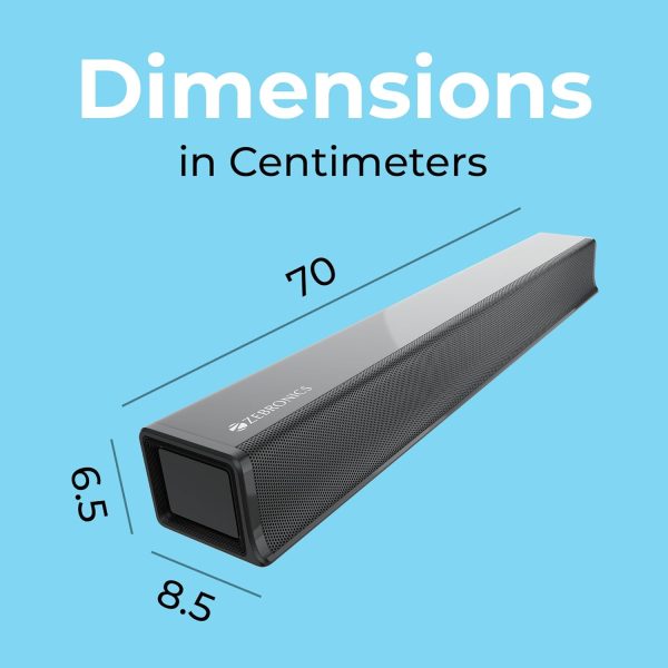 ZEBRONICS Juke BAR 2510 40W Output, Sleek soundbar, Bluetooth 5.0, HDMI (ARC), USB, AUX, LED Indicator, Remote Control and Glossy Finish