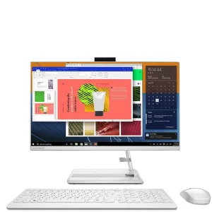 Lenovo IdeaCentre AIO 3 Ryzen 3 Dual Core (8 GB DDR4/512 GB SSD/Windows 11 Home/23.8 Inch Screen/HT 106BT) (Black, 43.3 cm x 18.5 cm x 54.1 cm, 1 kg)