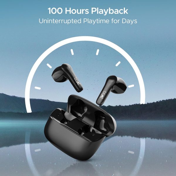 boAt Airdopes Atom 81 Pro TWS in Ear Earbuds W/ 100Hrs of Playtime, 4 Mics with Enx, Beast Mode with 50Ms Low Latency, 13Mm Drivers, Iwp Tech, ASAP Charge(Obsidian Noir), Black