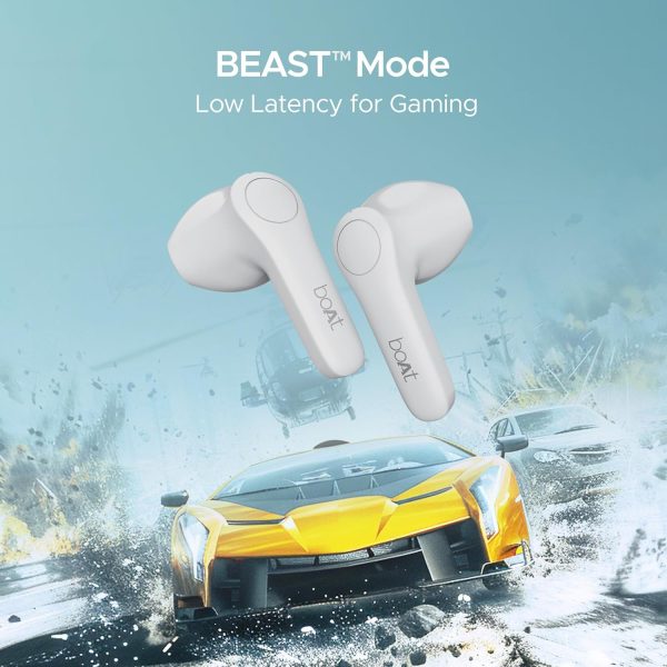 boAt Airdopes Atom 81 Pro Truly Wireless in Ear Ear Buds w/ 100hrs of Playtime, 4 Mics with ENx, Beast Mode with 50ms Low Latency, 13mm Drivers, IWP Tech, ASAP Charge(Ivory Elegance)