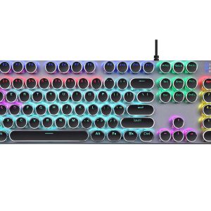 HP GK400Y Mechanical Gaming Keyboard/Light Sync Backlit/Auto-Sleep Mode/RGB Colour/Full-Size Mechanical Keyboard