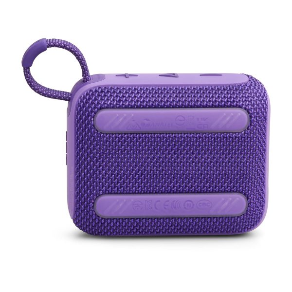 JBL Go 4, Wireless Ultra Portable Bluetooth Speaker, Pro Sound, Vibrant Colors, Water & Dust Proof, Type C (without Mic, Purple)