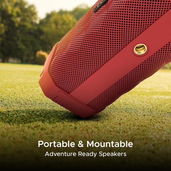 boAt Stone 650 10W Bluetooth Speaker with Upto 7 Hours Playback, IPX5 and Integrated Controls (Red)