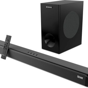 Zebronics ZEB-JUKE BAR 9800 DWS PRO DOLBY ATMOS Bluetooth Home Theater Soundbar With Digital Wireless Subwoofer Supporting 4K HDR, USB, AUX, Optical, 3xHDMI & Remote Control. (450 Watt, 2.1.2 Channel)