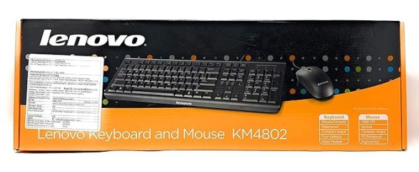 Lenovo KM4802 Wired Keyboard and Mouse