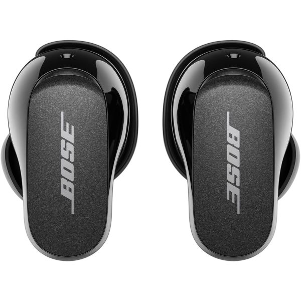 Bose QuietComfort Earbuds II Bundle with Textile Case for Carrying Case, Wireless, Bluetooth, World's Best Noise Cancelling In-Ear Headphones with Personal Noise Cancellation, Black