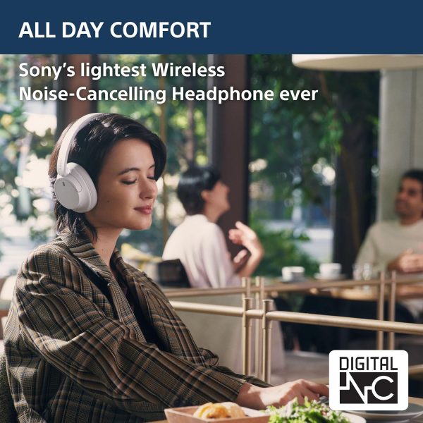 Sony WH-CH720N, Wireless Over-Ear Active Noise Cancellation Headphones with Mic, up to 35 Hours Playtime, Multi-Point Connection, App Support, AUX & Voice Assistant Support for Mobile Phones (Blue)