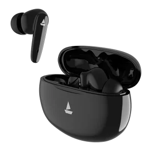 boAt Airdopes 161 Pro-Buds w/ ASAP Charge, Multi-Point Connectivity & 50 HRS Playback Bluetooth (Sleek Black, True Wireless)