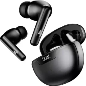 boAt Airdopes 161 ANC w/ Active Noise Cancellation(32dB),50HRS Playback & ASAP Charge Bluetooth (Black, True Wireless)