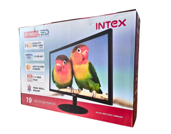 Intex 48.26 cm (19 inch) HD LED Backlit IPS Panel Monitor (IT-1902)