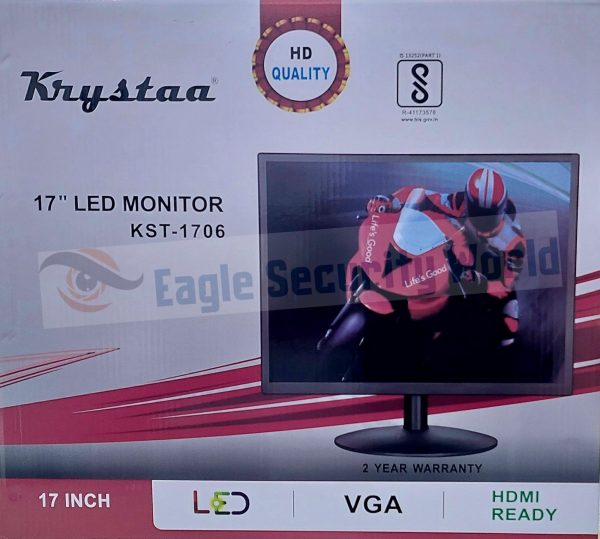 KRYSTAA 43.18 cm (17 inch) HD Monitor (17 INCH KST - 1706) (Response Time: 5 ms, 60 Hz Refresh Rate)