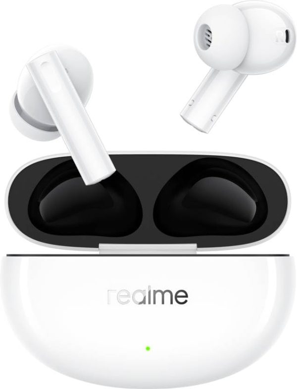 realme Buds Air 5 Truly Wireless in-Ear Earbuds with 50dB ANC, 12.4mm Mega Titanized Dynamic Bass Driver, Upto 38Hrs Battery with Fast Charging & 45ms Ultra-Low Latency for Gaming (Arctic White)