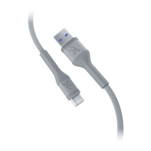 FINGERS FSS-C5A USB-A to Type-C Mobile Cable (‎Steel Grey)