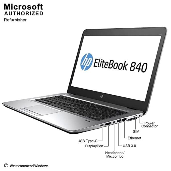 HP ELITEBOOK 840 G3 (Intel CORE I5 6TH GEN/8GB/256GB SSD/WEBCAM/14'' (35 cm) Touch/Windows 10 Pro)