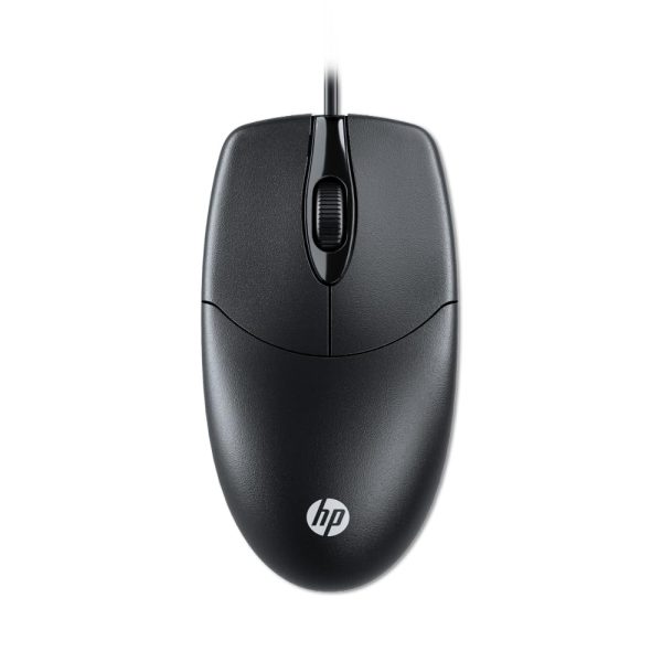 HP M050 3 Button Wired USB Mouse, 1200 DPI, Ergonomic Design, Optical Engine, 3 Year Warranty (Black)