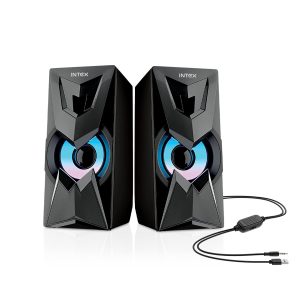 Intex Blaster 101 Powerful 10 Watt Sound Multimedia Computer Speaker (Black)