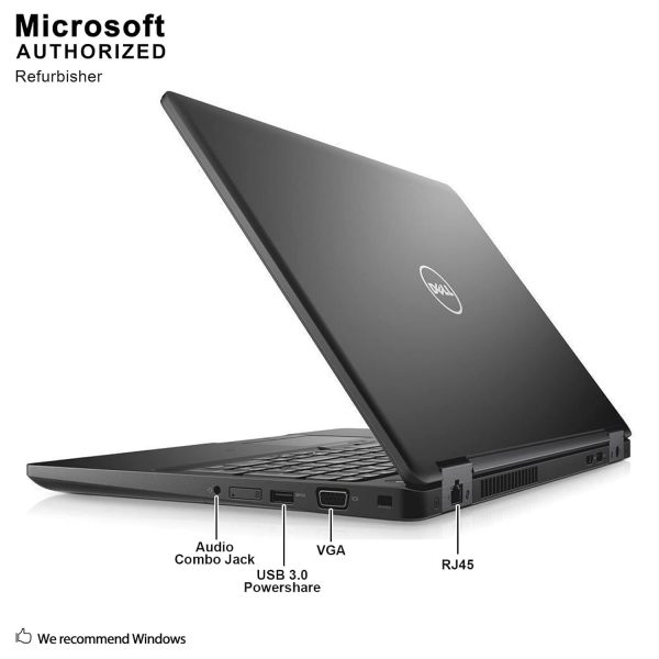 Dell 5580 HD 15.6 Inch Business Laptop Notebook PC (Intel Core i5-6300U, 16GB Ram, 256GB SSD)