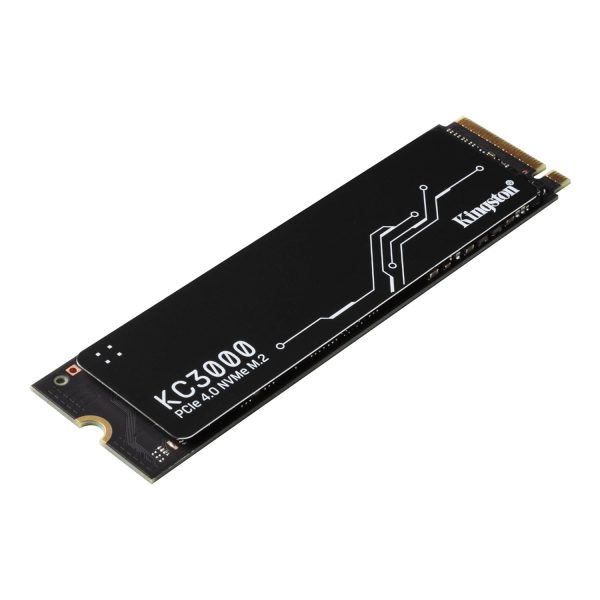 Kingston KC3000 PCIe 4.0 NVMe M.2 SSD - High-Performance Storage for Desktop and Laptop PCs -SKC3000S/1024G, 7,000MB/s Read, 6,000MB/s Write, Black