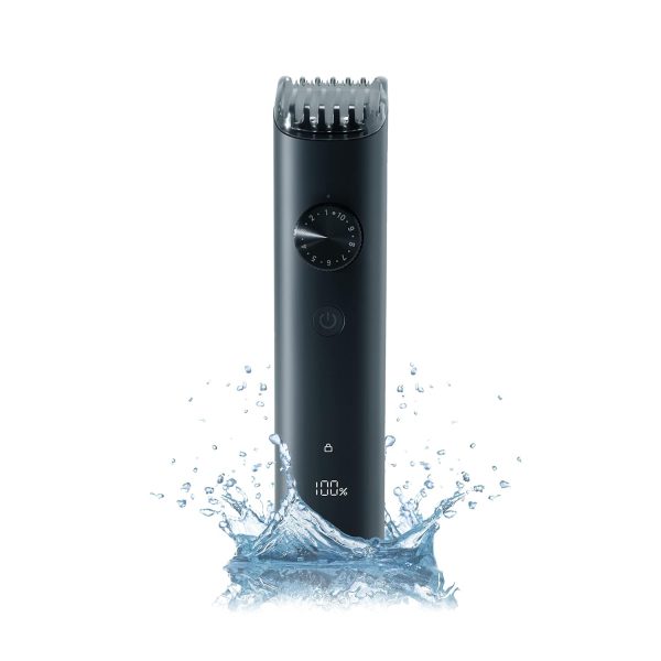 MI Xiaomi Corded + Cordless Beard Trimmer 2 with Type-C Fast Charging, LED Display, Waterproof, 40 Length Settings, Stainless Steel Blades, 90 mins Cordless Runtime, Travel Lock, Black