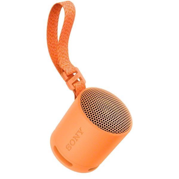 Sony SRS-XB100 Wireless Bluetooth Portable Lightweight Super Compact Travel Speaker, Extra Durable IP 67 Waterproof & Dustproof, 16 Hrs Batt, Versatile Strap, Extra Bass & Hands-Free Calling Orange