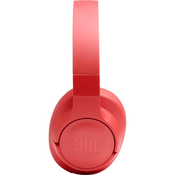 JBL Tune 700BT by Harman, 27-Hours Playtime with Quick Charging, Wireless Over Ear Headphones with Mic, Dual Pairing, AUX & Voice Assistant Support for Mobile Phones (Coral)