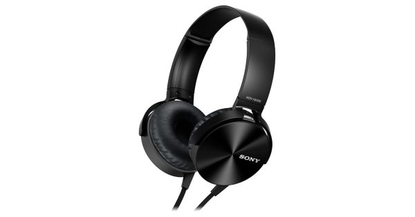 Sony Extra Bass MDR-XB450AP On-Ear Wired Headphones with Mic (Black)