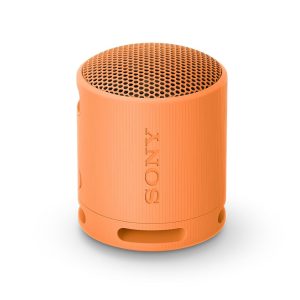 Sony SRS-XB100 Wireless Bluetooth Portable Lightweight Super Compact Travel Speaker, Extra Durable IP 67 Waterproof & Dustproof, 16 Hrs Batt, Versatile Strap, Extra Bass & Hands-Free Calling Orange