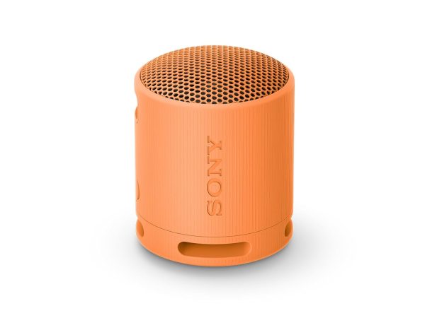 Sony SRS-XB100 Wireless Bluetooth Portable Lightweight Super Compact Travel Speaker, Extra Durable IP 67 Waterproof & Dustproof, 16 Hrs Batt, Versatile Strap, Extra Bass & Hands-Free Calling Orange