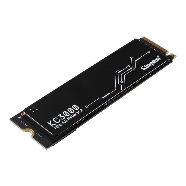 Kingston KC3000 PCIe 4.0 NVMe M.2 SSD - High-Performance Storage for Desktop and Laptop PCs -SKC3000D/4096G, 7,000MB/s Read, 7,000MB/s Write, Black