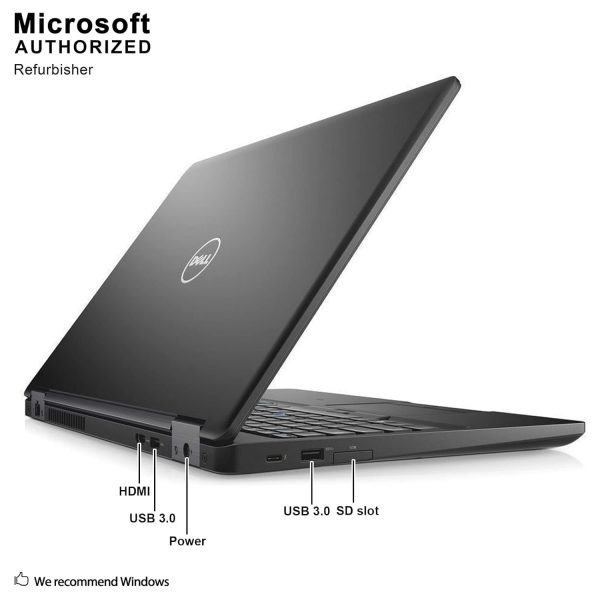 Dell 5580 HD 15.6 Inch Business Laptop Notebook PC (Intel Core i5-6300U, 16GB Ram, 256GB SSD)