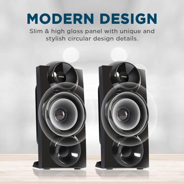 Intex Shine FMUB 2.1 CH 45W Multimedia Speaker with Bluetooth/AUX/USB/FM