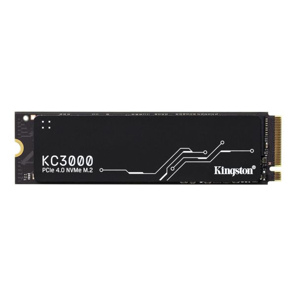 Kingston KC3000 PCIe 4.0 NVMe M.2 SSD - High-Performance Storage for Desktop and Laptop PCs -SKC3000S/1024G, 7,000MB/s Read, 6,000MB/s Write, Black